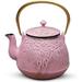 Bungalow Rose Tea Kettle Cast Iron in Pink | 7.1 H x 5.1 W x 5.1 D in | Wayfair 20D744A8606A4714BFEFAB7E554F2F80