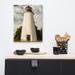 Breakwater Bay Turkey Point Lighthouse Standing Tall - Wrapped Canvas Photograph Canvas in Black/Green/White | 20 H x 16 W x 1.5 D in | Wayfair