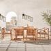 Wildon Home® Antilles Rectangular 6 - Person 66" Long Outdoor Dining Set w/ Cushions Wood in Brown | 66 W x 34 D in | Wayfair