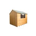 Shiplap Dip Treated Apex Shed 8 x 6 with Double Door