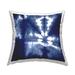 Stupell Vivid Blue Tie Dye Pattern Printed Throw Pillow Design by Ellie Roberts