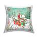 Stupell Merry Christmas Dog Sled Printed Throw Pillow Design by Jane Sunner