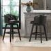 Jennifer Taylor Home Davidson Faux Leather Swivel Low Back Counter and Bar Stool