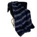 Plutus Blue Ink Furever Faux Fur Luxury Throw Blanket