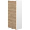 Schuhschrank TEMAHOME "Bamboo Schuhschrank", weiß (weiß, eichefarbig), B:50cm H:119cm T:33cm, Spanplatte, Melamin, Schränke