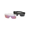 Sonnenbrille URBAN CLASSICS "Urban Classics Unisex Sunglasses Rhodos 2-Pack" Gr. one size, schwarz-weiß (black, white) Damen Brillen Accessoires
