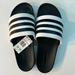 Adidas Shoes | Adidas Adilette Comfort Slides Black Mens Size 12 Womens Size 13 | Color: Black | Size: 12