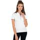 Poloshirt TRIGEMA "TRIGEMA Slim Fit mit langer Knopfleiste" Gr. S, weiß Damen Shirts Jersey