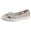 Sneaker Ballerinas DOCKERS BY GERLI, Damen, Gr. 43, grau, Textil, unifarben, sportlich, Schuhe, Freizeitschuh mit auffälliger Schleife