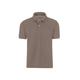 Poloshirt TRIGEMA "TRIGEMA Polohemd mit Brusttasche" Gr. L, grau (taupe) Damen Shirts Jersey