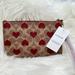 Coach Bags | Coach Colorblock Signature Canvas Small Wristlet Heart Print | Color: Brown/Red | Size: Os