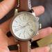 Burberry Accessories | Burberry Watch With Leather Straps | Color: Brown/White | Size: Os