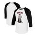 Women's Tiny Turnip White/Black Arizona Diamondbacks Gumball Machine 3/4-Sleeve Raglan T-Shirt