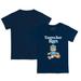 Infant Tiny Turnip Navy Tampa Bay Rays Teddy Boy T-Shirt