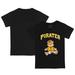 Infant Tiny Turnip Black Pittsburgh Pirates Teddy Boy T-Shirt
