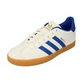 adidas Gazelle Boys Trainers White Blue Football Indoor Lace Shoes (UK_Footwear_Size_System, Toddler, Men, Numeric, Medium, Numeric_11)