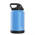 Arslo Large Insulated Water Jug With Handle, One Gallon Insulated Water Bottle, One Gallon Stainless Steel Water Bottle, Blue, 128 oz, 1 Count (Pack of 1)