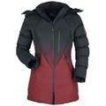 RED by EMP Winter Jacket with Black-Red Colour Gradient Between-seasons Jacket black red