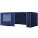 Arlmont & Co. Moguel Side Wall in Blue | 84 H x 120 W x 240 D in | Wayfair D8A024B35DB849698D9B7AD946A4F455