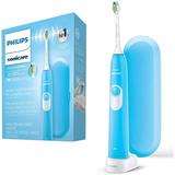 PHILIPS Sonicare Electric Toothbrush EssentialClean Rechargeable Electric Tooth Brush with DiamondClean Brush Head Sonic Electronic Toothbrush Travel Case Blue