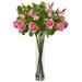 Rose Artificial Arrangement in Cylinder Vase