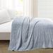Lush Decor Super Cozy Ultra Soft Ribbed Faux Fur Oversized Bedspread/Blanket