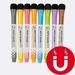 Magnetic Dry Erase Markers - Fine Tip Black Color 8 Pack Low Odor Whiteboard Markers for Kids & School Work On White board & Calendar Refrigerator