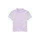 TOM TAILOR Mädchen Kinder Cropped T-Shirt mit Rippstruktur 1035130, Lila, 176