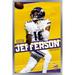 NFL Minnesota Vikings - Justin Jefferson 22 Wall Poster 14.725 x 22.375 Framed