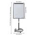 Mobile Whiteboard 40x28 inch Large 360Â° Rolling Adjustable White Board Easel