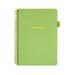 Agendas Planner Meeting Record Book Business Meeting Office Notebook Student Meeting Notebook Green