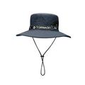 HES Waterproof Fishing Hat Wide Brim with Hanging Rope Fashion Summer Breathable Bucket Hiking Outdoor Hat for Camping