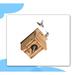 Millwood Pines Abdulmajid Hummingbird 6 in x 3.5 in x 3.5 in Birdhouse Wood in Brown | 5.7 H x 3.5 W x 3.4 D in | Wayfair