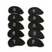 10Pcs Meshy Golf Iron Head Covers Set Black 3 4 5 6 7 8 9 A S P Golf Iron Headcovers Golf Iron Covers Set Fits Most Clubs Golf Gears