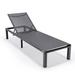 Latitude Run® 78.5" Long Reclining Single Chaise Metal in Black | 13.2 H x 25 W x 78.5 D in | Outdoor Furniture | Wayfair