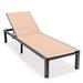 Latitude Run® 78.5" Long Reclining Single Chaise Metal in Brown | 13.2 H x 25 W x 78.5 D in | Outdoor Furniture | Wayfair