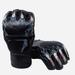 Seekfunning MMA Gloves Half-Finger Boxing Fight Gloves MMA Mitts with Adjustable Wrist Band UFC Gloves for Sanda Sparring Punching Bag Training (One Size Fits Most)