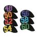 7x Golf Iron Headcover Set Golf Club Head Covers 48 degree 50 degree 52 degree 54 degree 56 degree 58 degree 60 degree Protector Guard with Large Number Neoprene for Men Women