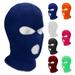 TELOLY Sinhoon 3-Hole Full Face Cover Ski Balaclava Mask Knitted Hat for Men Women Blue