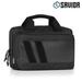 SAVIOR Specialist Series Double Pistol Bag 2 Handgun Revolver Mag Storage Case Obsidian Black