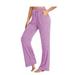 Mrat Womens Casual Pencil Pants Full Length Pants Fashion Ladies Casual Pants Yoga Pants Quick-Drying Trousers Wide Leg Pants Pants For Female Casual Pink M