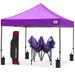 ABCCANOPY 10 x 10 Purple Outdoor Commercial Instant Shelter Metal Patio Pop-Up Canopy