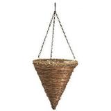 Panacea 88636GT 12 Rope & Fern Cone Hanging Basket - Quantity 5