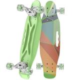 Haibist 23 Green Complete Skateboard for Kids Boys Girls Beginner Skateboard w/ Colorful PU Wheels