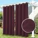 TOPCHANCES Blackout Curtains Waterproof Indoor/Outdoor Grommet Top Curtain Panels UV Protectant Privacy Curtains 52 x108 2 Panel