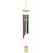 Colourful Wind Chime Indoor Outdoors With 5 Aluminum Tubes Wind Chime For Garden