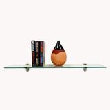 6 X 18 Heron Floating Glass Shelves - 2 Brackets Included with Each Shelf By Spancraft Glass