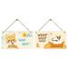 Door Hanging Decoration Wooden Sign Dog Tag Rectangular Wood Decoration Pet Slogan Pendant Decoration