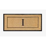 A1HC Natural Coir & Rubber Large Monogrammed Door Mat 30x60 Inches Thick Durable Doormats for Entrance Heavy Duty Thin Profile Front Door Mat Long Lasting Front Door Entry Doormats