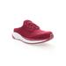 Women's Tour Knit Slide Sneaker by Propet in Wine (Size 6 XXW)